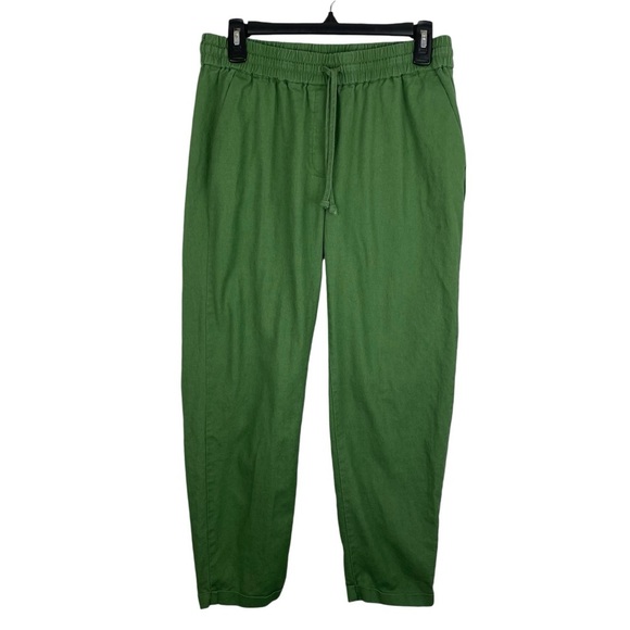 J. Crew Factory | Green Pull On Cuffed Ankle Pants - Picture 1 of 8